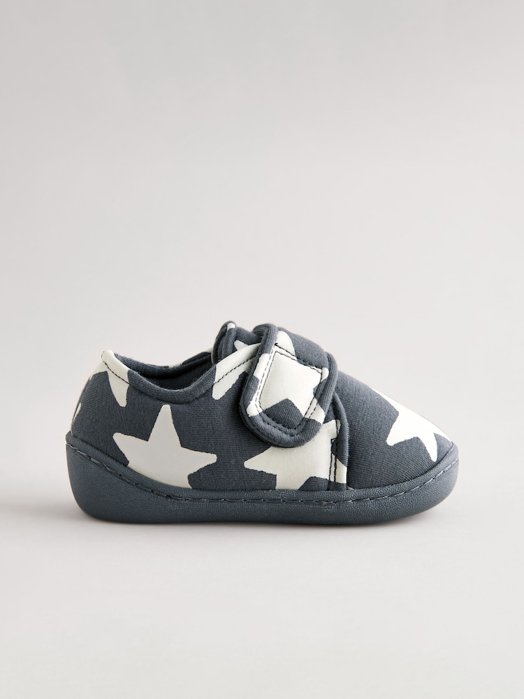 Grey Star Touch Fastening Cupsole Slippers - Image 2 of 5