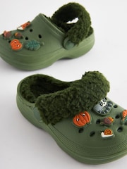 Green Lined Clog Slippers - Image 3 of 5