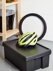 Wham Set of 3 Black Bam 36L Heavy Duty Plastic Boxes With Lid - Image 2 of 2