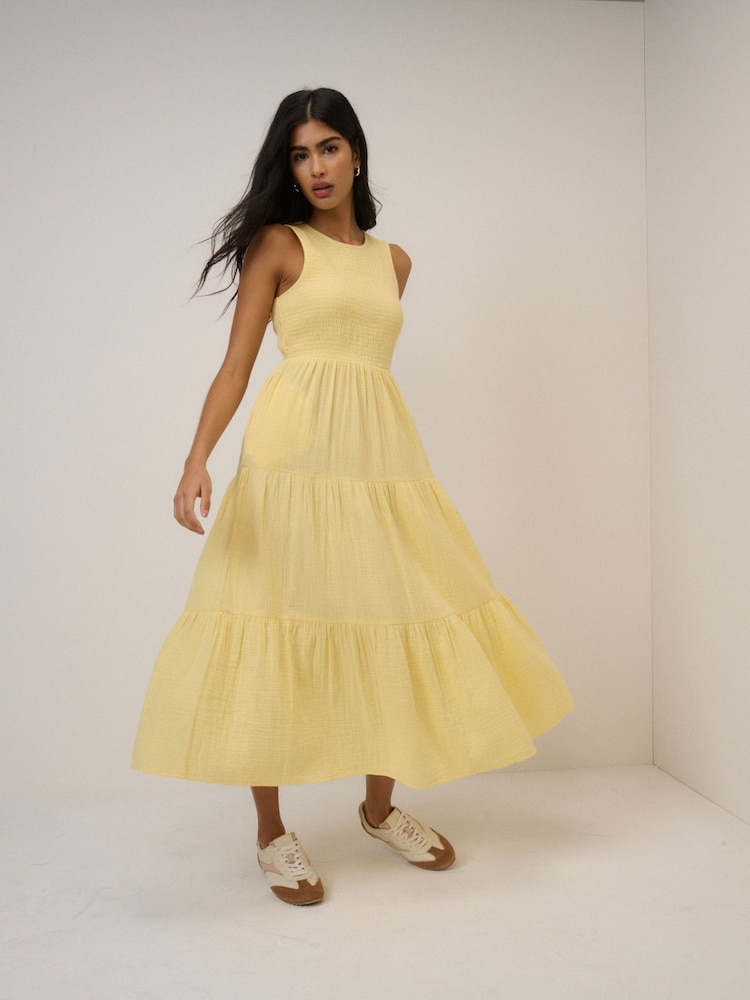 Nobodys Child Yellow Sleeveless Charlie Midaxi Dress - Image 1 of 5
