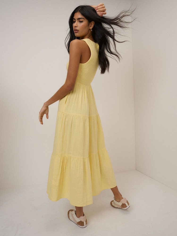 Nobodys Child Yellow Sleeveless Charlie Midaxi Dress - Image 2 of 5