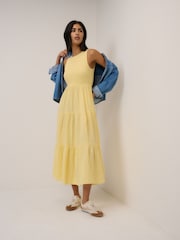 Nobodys Child Yellow Sleeveless Charlie Midaxi Dress - Image 3 of 5