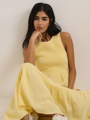Nobodys Child Yellow Sleeveless Charlie Midaxi Dress - Image 4 of 5