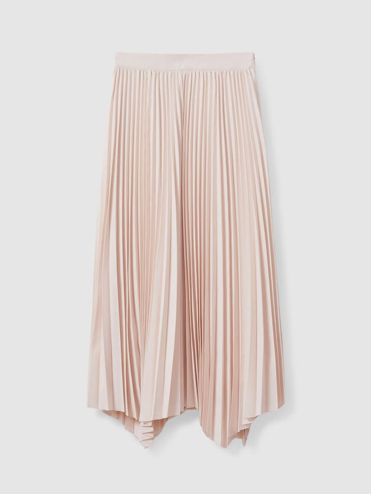 Reiss Azalea Plissierter, asymmetrischer Midirock - Bild 2 von 5 Reiss Azalea Plissierter, asymmetrischer Midirock - Bild 2 von 5