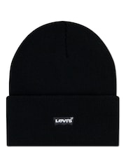 Levi's® Black Tonal Embroidered Beanie - Image 1 of 3