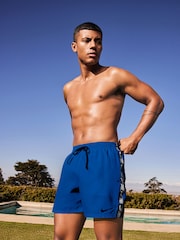 Nike Blue 5 Inch Essential Volley Swim Shorts - Image 1 of 8