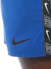 Nike Blue 5 Inch Essential Volley Swim Shorts - Image 7 of 8
