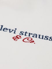 Levi's® White Half Zip Pullover Sweat Top - Image 3 of 4