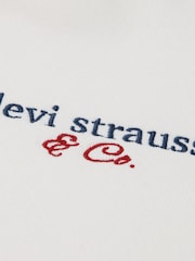 Levi's® White Half Zip Pullover Sweat Top - Image 4 of 4
