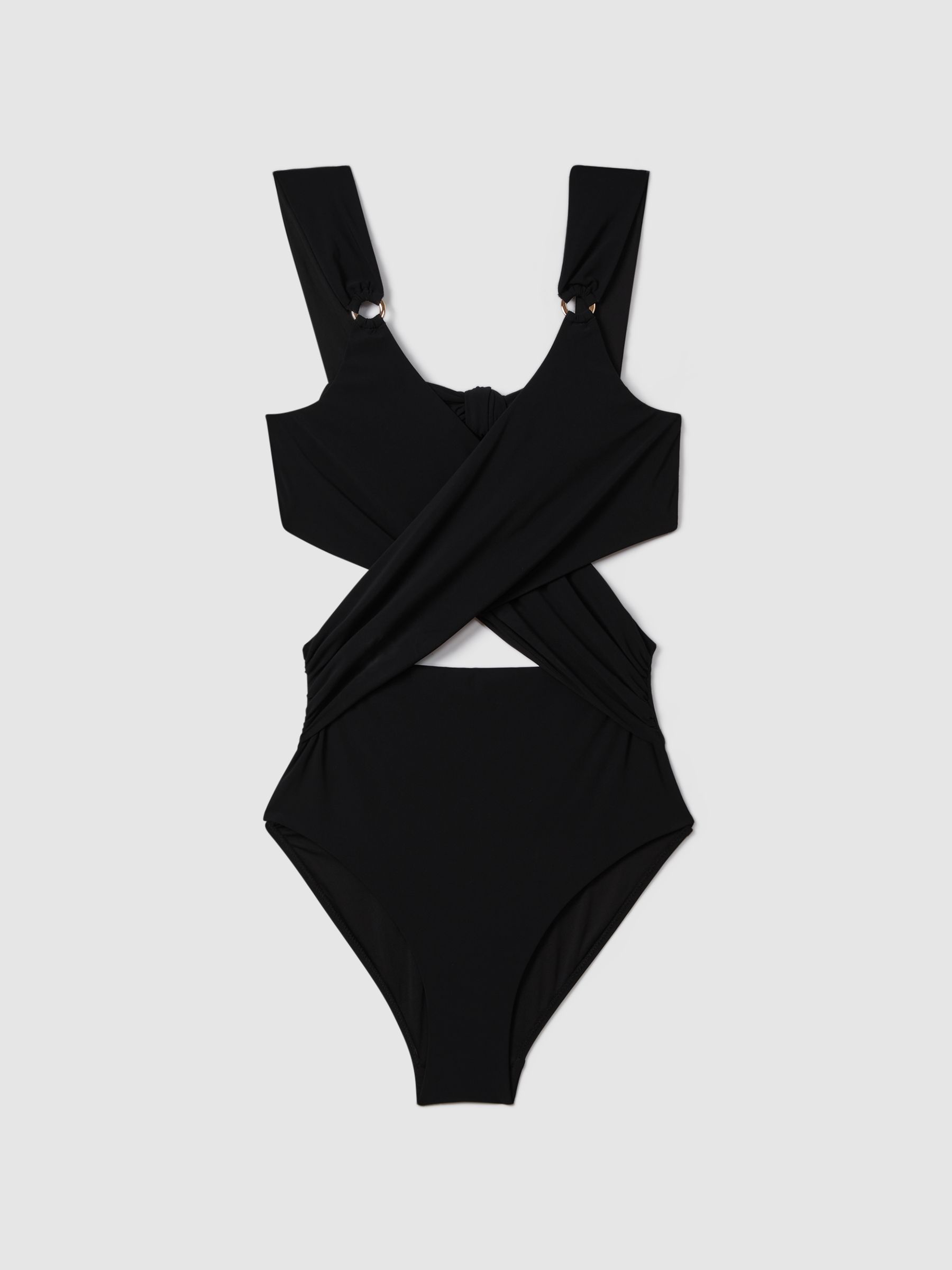 Reiss black swimsuit clearance