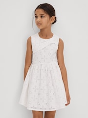 Vestido de encaje bordado de algodón Mabel de Reiss - Imagen 2 de 6