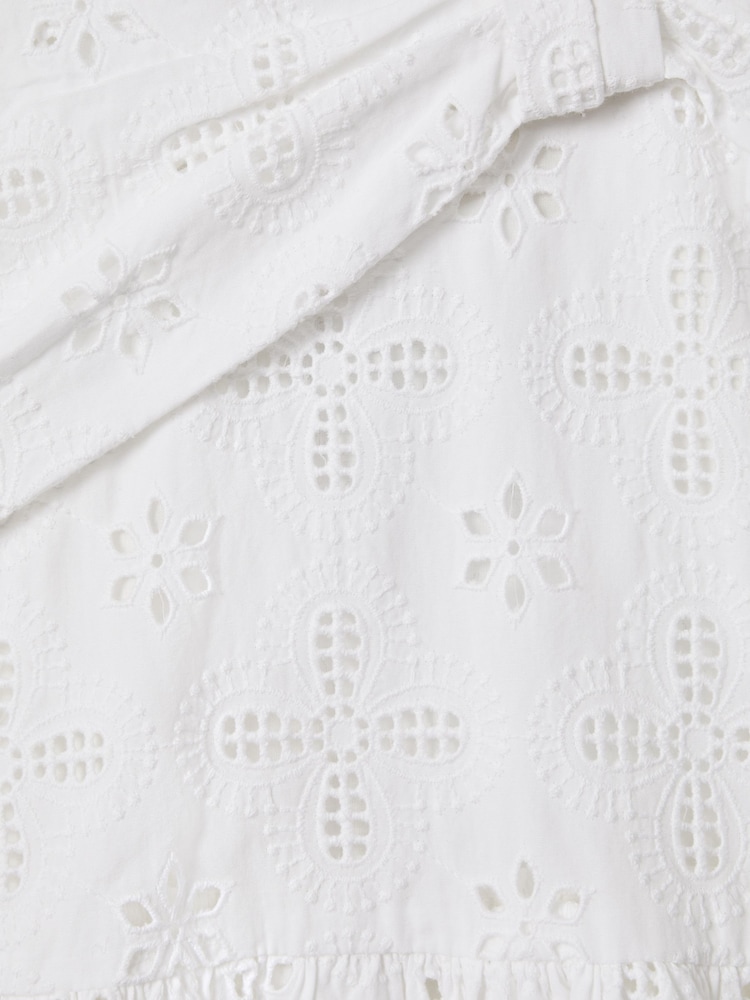 Reiss Ivory Mabel 13-14 yrs Cotton Broderie Lace Dress - Image 6 of 6 Reiss Ivory Mabel 13-14 yrs Cotton Broderie Lace Dress - Image 6 of 6
