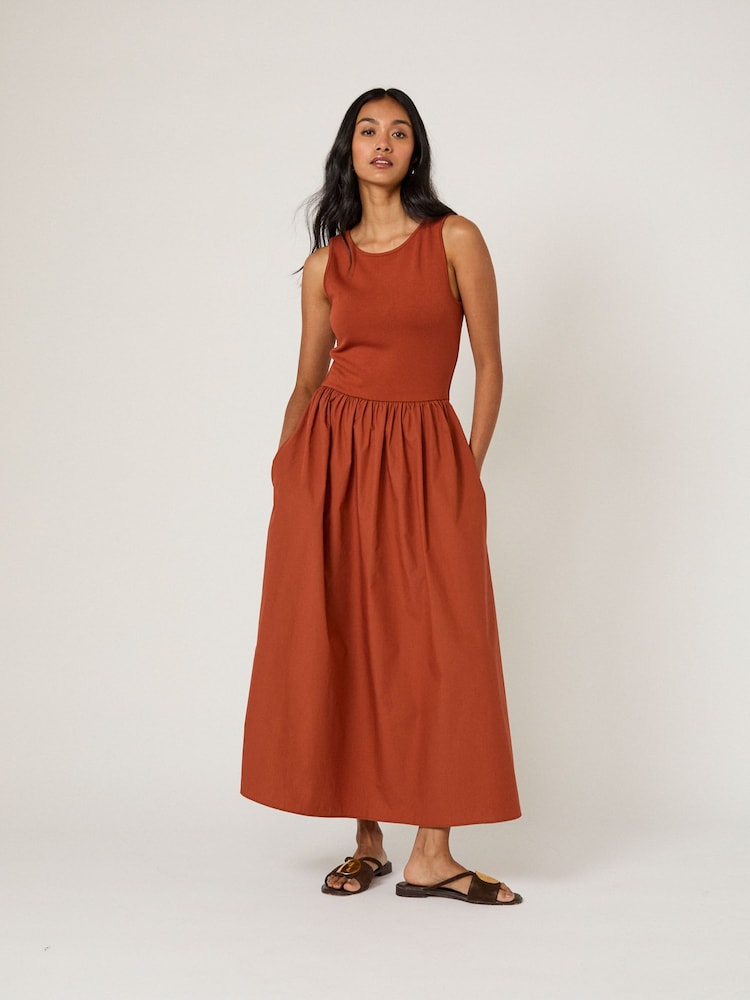 Nobodys Child Red Vera Midi Dress - Image 1 of 5