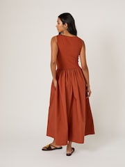 Nobodys Child Red Vera Midi Dress - Image 3 of 5