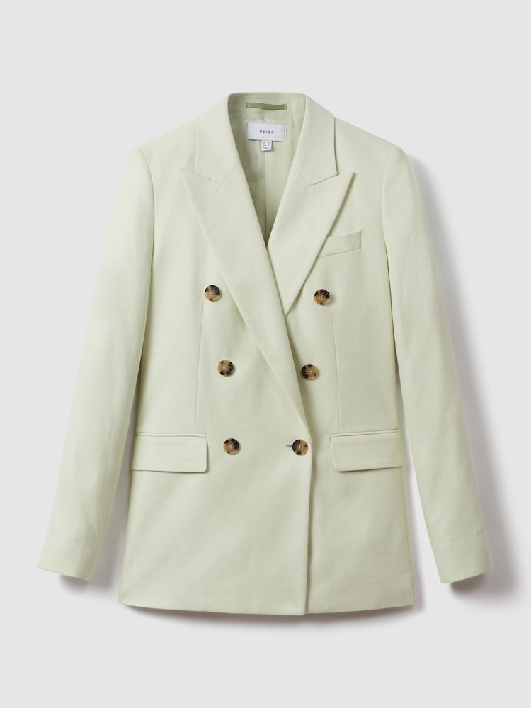 Reiss Dianna Zweireihiger Anzugblazer aus Leinenmix - Bild 2 von 6 Reiss Dianna Zweireihiger Anzugblazer aus Leinenmix - Bild 2 von 6