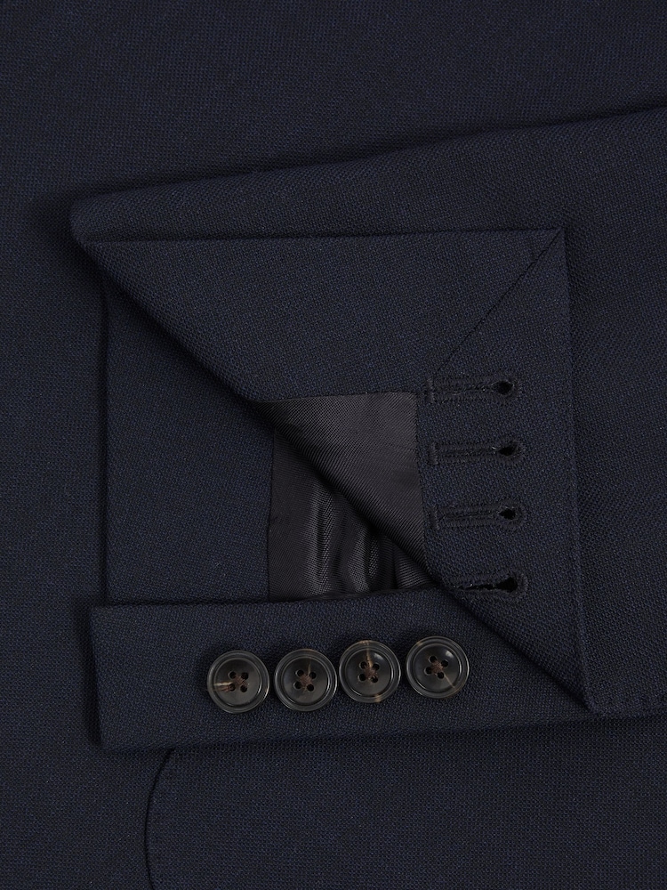 marine - Blazer de costume ajusté double boutonnage Reiss Belmont - Image 8 de 8
