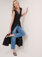 Nobodys Child Black Wrena Midi Dress - Image 3 of 5