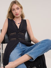 Nobodys Child Black Wrena Midi Dress - Image 4 of 5
