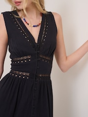 Nobodys Child Black Wrena Midi Dress - Image 5 of 5