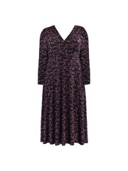 Live Unlimited Purple Jersey Wrap Dress - Image 4 of 4