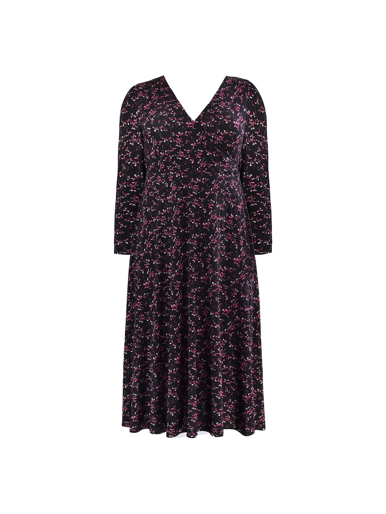 Live Unlimited Purple Jersey Wrap Dress - Image 4 of 4