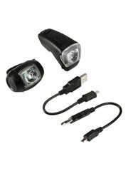 Decathlon Front And Rear LED USB Bike Lights Elops - Image 2 of 5