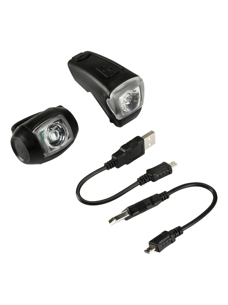 Decathlon Front And Rear LED USB Bike Lights Elops - Image 2 of 5