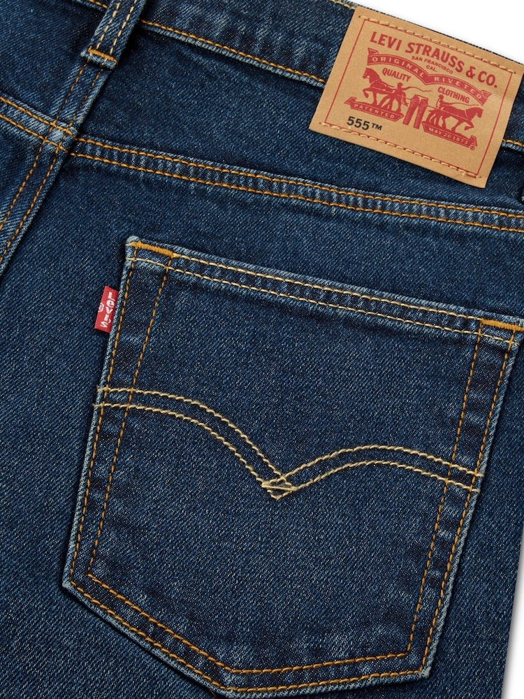 Levi's® Blue 555 Relaxed Straight Jeans - Image 4 of 4 Levi's® Blue 555 Relaxed Straight Jeans - Image 4 of 4