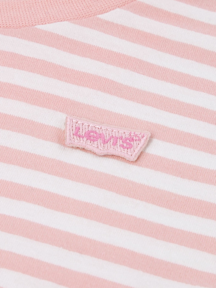 Levi's® Pink Striped Long Sleeve T-Shirt - Image 4 of 4 Levi's® Pink Striped Long Sleeve T-Shirt - Image 4 of 4