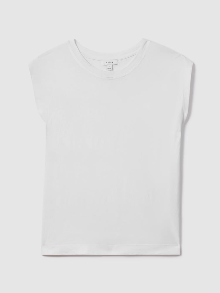 Blanco - Camiseta de algodón con manga japonesa Morgan de Reiss - Imagen 2 de 6 Blanco - Camiseta de algodón con manga japonesa Morgan de Reiss - Imagen 2 de 6