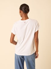 Nobodys Child White Embroidered Pocket T-Shirt - Image 3 of 5