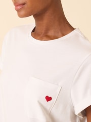 Nobodys Child White Embroidered Pocket T-Shirt - Image 5 of 5