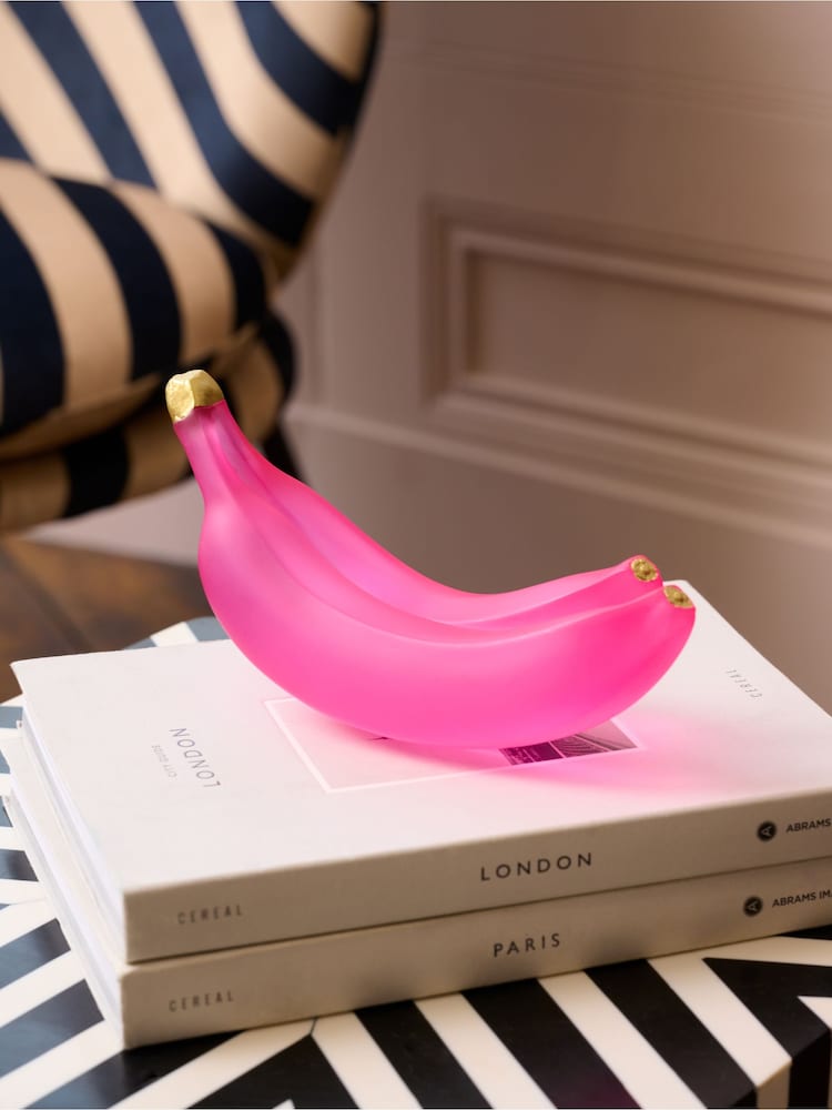 Rockett St George Pink Banana Ornament - Image 1 of 5 Rockett St George Pink Banana Ornament - Image 1 of 5