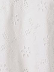 Reiss Ivory Nella 4-9 yrs Cotton Broderie Lace Skirt - Image 4 of 7