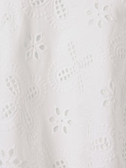 Reiss Ivory Nella 4-9 yrs Cotton Broderie Lace Skirt - Image 7 of 7
