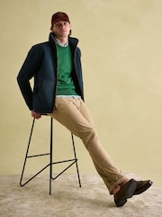 Joules Greenfield Navy Blue Full Zip Fleece Jacket - Image 3 of 7