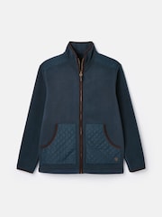 Joules Greenfield Navy Blue Full Zip Fleece Jacket - Image 7 of 7