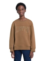 Levi's® Brown Vintage Collegiate Crew Neck Sweat Top - Image 1 of 4