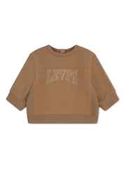 Levi's® Brown Vintage Collegiate Crew Neck Sweat Top - Image 3 of 4