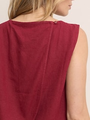 Nobodys Child Red Tulip Wrap Detail Tank Top - Image 5 of 5