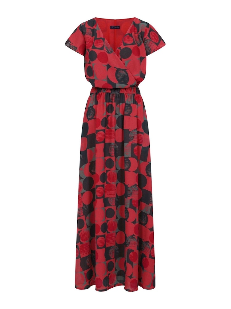 HotSquash Pink Chiffon Wrap Top Maxi Dress - Image 3 of 3