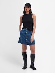 Barbour® International Hadfield Stretch Cotton Rib Tank Top - Image 2 of 7