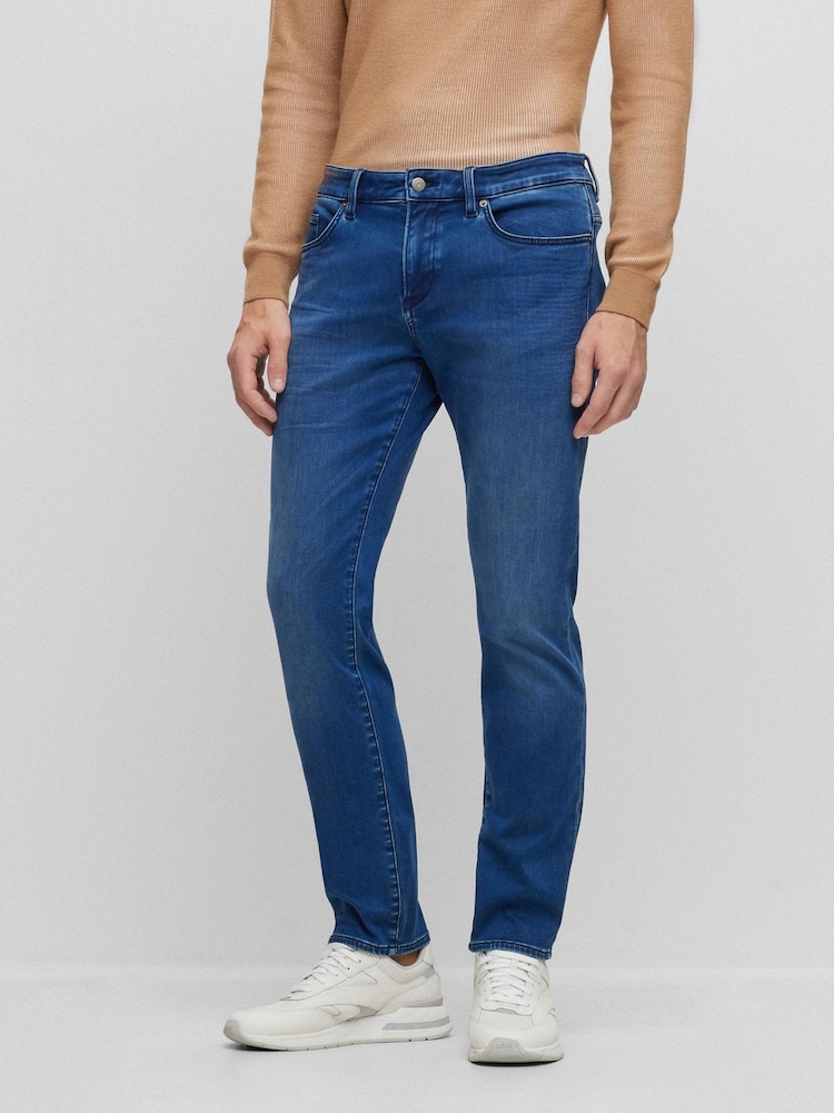 BOSS Blue Delaware Slim Fit Jeans - Image 1 of 5