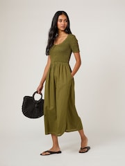 Nobodys Child Green Zita Midi Dress - Image 1 of 5