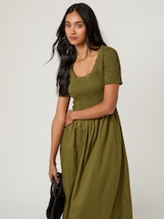 Nobodys Child Green Zita Midi Dress - Image 5 of 5