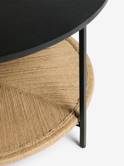 French Connection Metal and Jute Tatami Coffee Table - Image 3 of 5