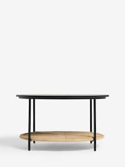 French Connection Metal and Jute Tatami Coffee Table - Image 4 of 5