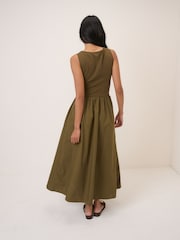 Nobodys Child Green Vera Midi Dress - Image 3 of 5
