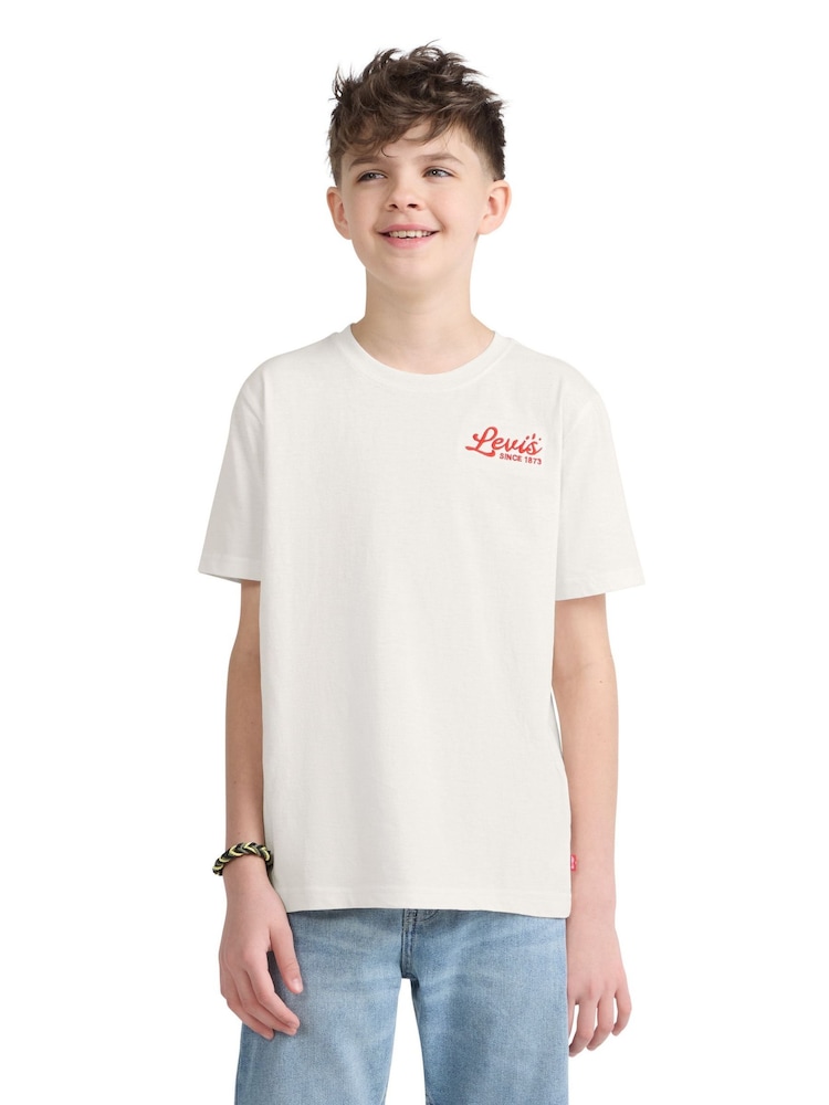 Levi's® Cream Pizza Loving Bear T-Shirt - Image 1 of 4 Levi's® Cream Pizza Loving Bear T-Shirt - Image 1 of 4