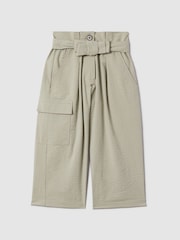 Reiss Khaki Bax 9-13 yrs Textured Cargo Trousers - Image 2 of 6